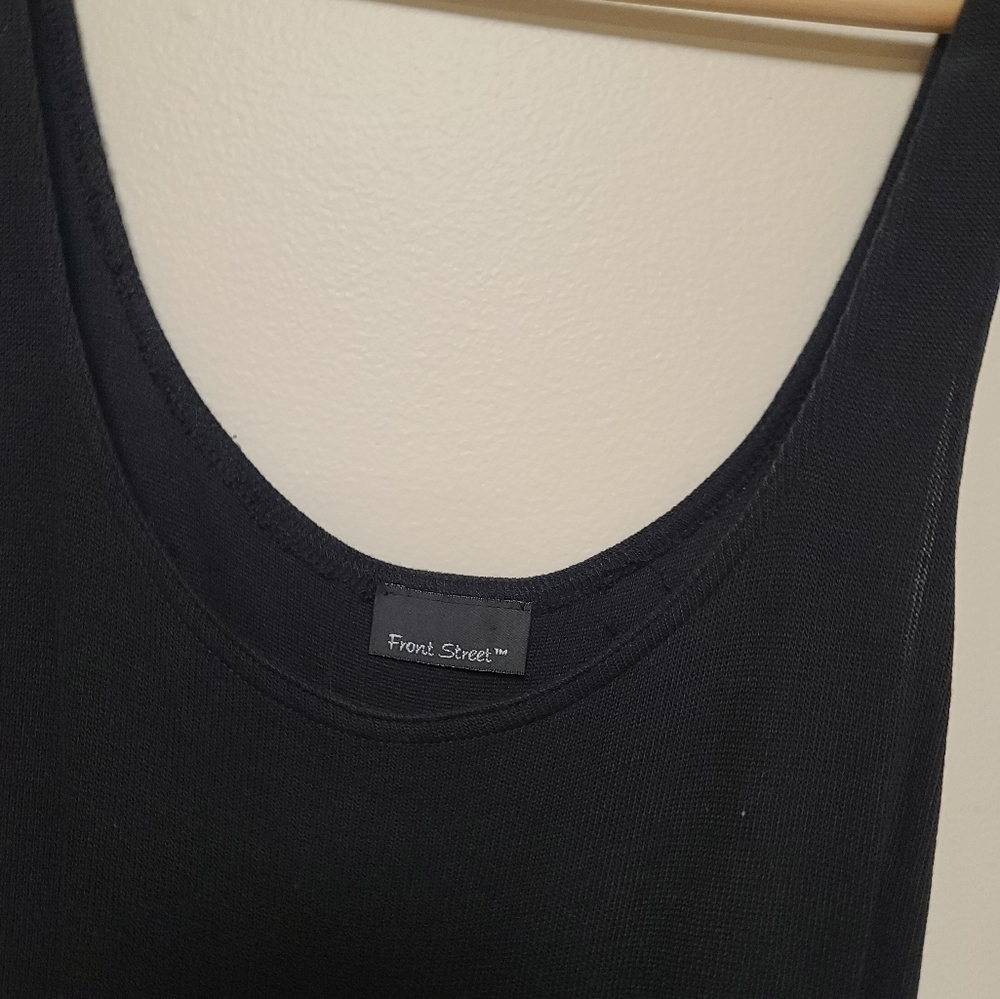 Vintage Newport News tank maxi dress black size large - Picture 6 of 6